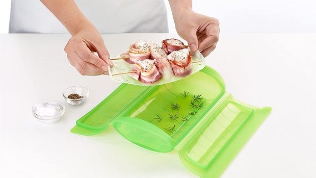 Aprovecha el descuento y cocina al vapor en pocos minutos, gracias a este estuche de silicona