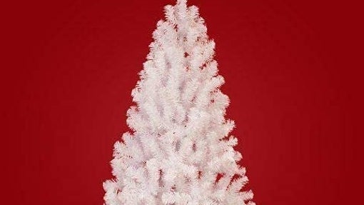 Árbol de Navidad nevado