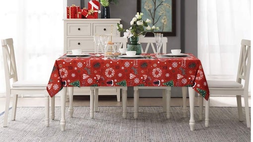 Mantel de Navidad antimanchas