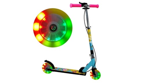 Patinete niños con luces