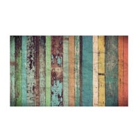 Imagen - Cabecero juvenil efecto madera multicolor