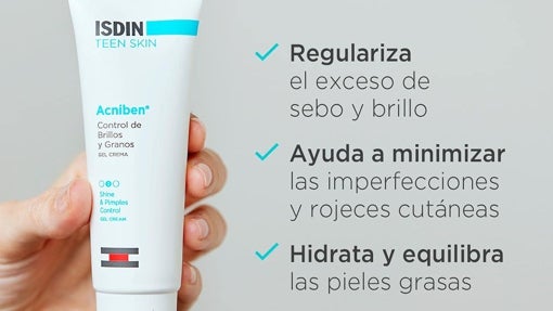 Gel crema control de brillos y granos