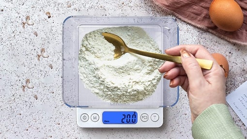 Báscula de cocina con carga USB