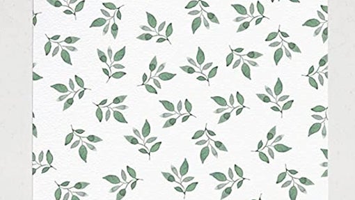 Papel pintado hojitas