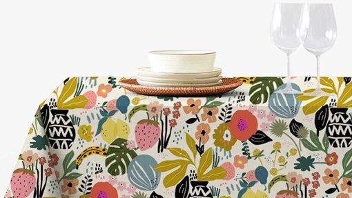 Mantel estampado floral