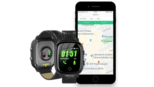 SeniorDomo - Reloj pulsera localizador GPS, SOS, caídas y llamadas