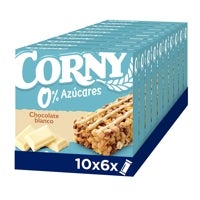 Imagen - Packs de 6 barritas de cereales chocolate blanco sin azúcar Corny - 10 estuches
