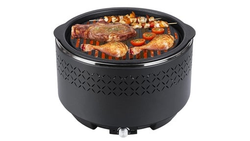 Barbacoa sin humo de hierro fundido Loecoho