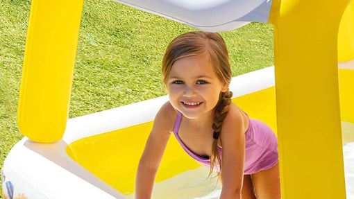 Piscina infantil hinchable con parasol Intex