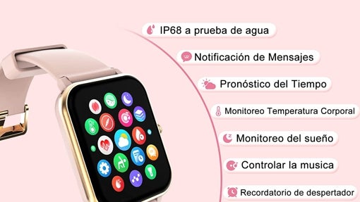 Reloj inteligente impermeable mujer Iowodo