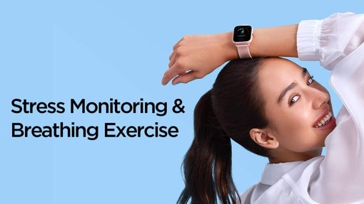 Reloj inteligente para mujer con medición de oxígeno en sangre Amazfit