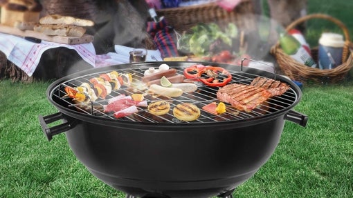 Barbacoa de carbón y leña portátil SunJas