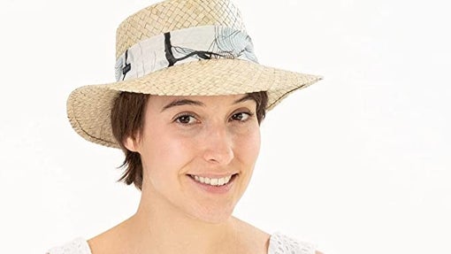 Sombrero de paja con visera