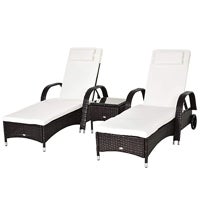 Imagen - Tumbonas tipo chaise longue con ruedas