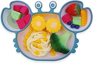 Bol Bébé Incassable Avec Ventouse - Acier Inoxydable + Silicone - Anti-brûlure, Double Poignée - Pour Repas, Voyage, Camping