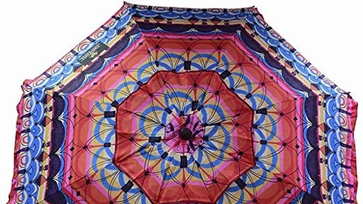 Crevicosta - Sombrilla de aluminio reforzado con diseño étnico Ø 2 m