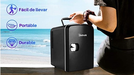 AstroAI Mini Refrigerador, Mini Nevera Portátil para el Skincare 4L