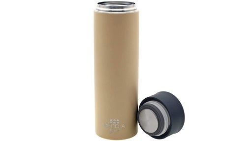 Botella térmica color marrón