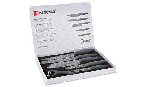 Set de 6 cuchillos y pelador - Bergner
