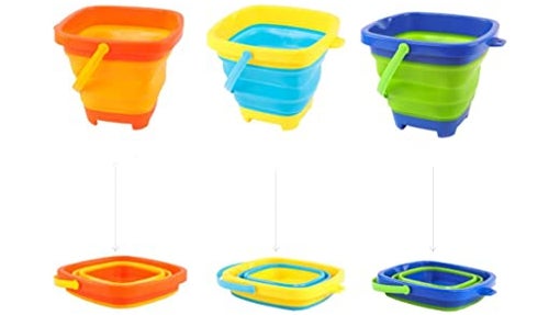 Cubo plegable de 3 piezas