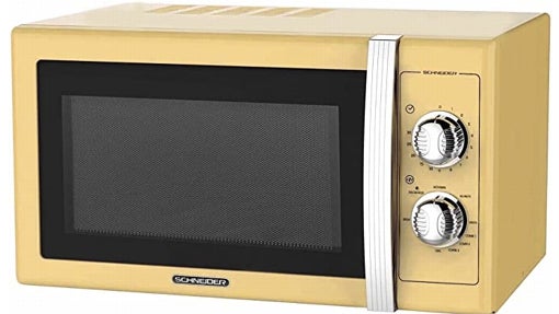 SCHNEIDER Microondas Vintage, 700 w, 20 Litros, 6 Niveles de Potencia