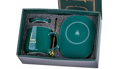 Juego de Calentador de Café, Taza y Cucharilla