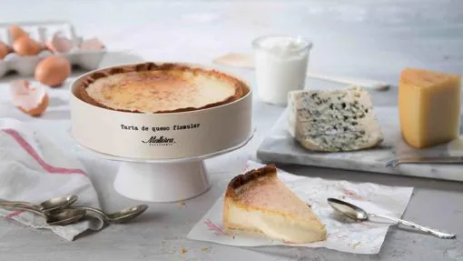 Tarta de queso de Fismuler que elaboran en el obrador de las Pastelerías Mallorca