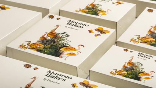 Cajas diseñadas por Pils Ferrer para la casa Manolo Bakes