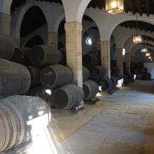 Una de las bodegas catedral de González-Byass en Jerez de la Frontera