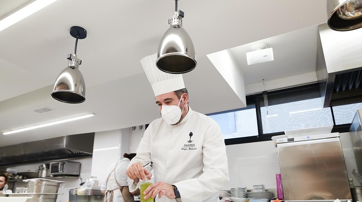 Sergio Manzano, chef de A'Barra, una estrella Michelin