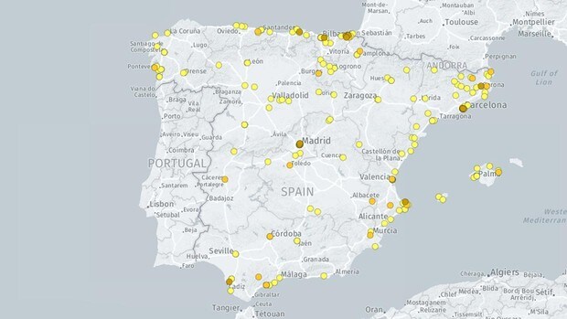 Mapa interactivo con todas las estrellas Michelin y el listado de los nuevos Bib Gourmand en España