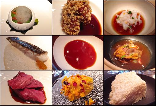 Platos que forman parte del menú 'Raíces' del chef David García en el Corral de la Morería