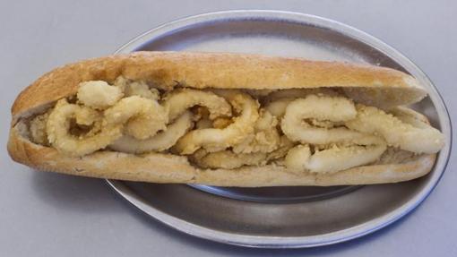 Bocadillo de calamares