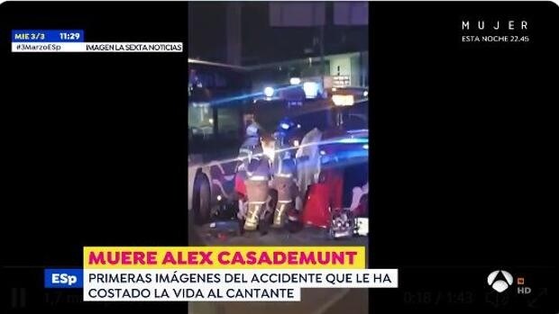 Las primeras imágenes del accidente que terminó con la vida de Álex Casademunt