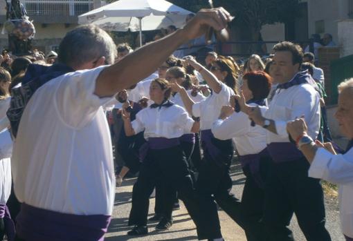 Tomás Guitarte, en el Baile de San Roque