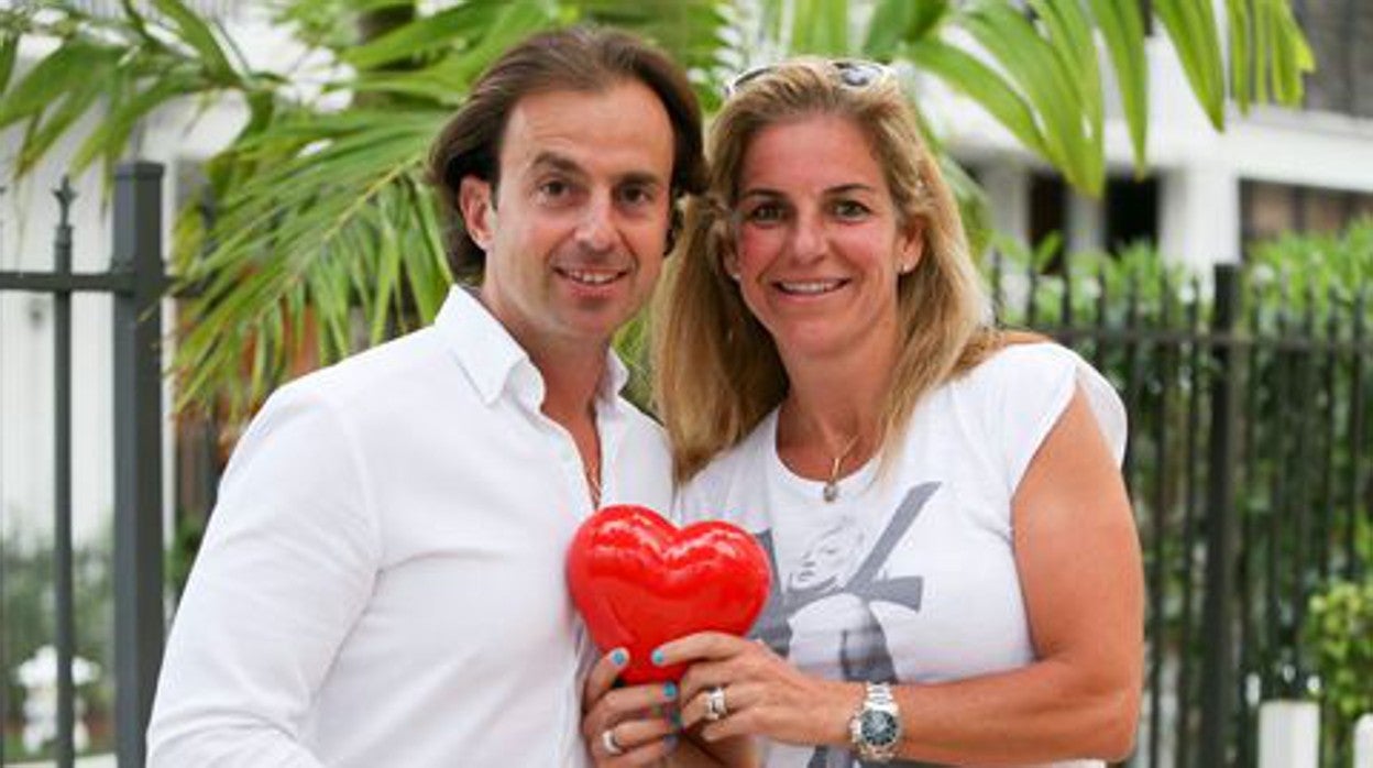 Arantxa Sánchez Vicario y Josep Santacana, segundo set del partido final