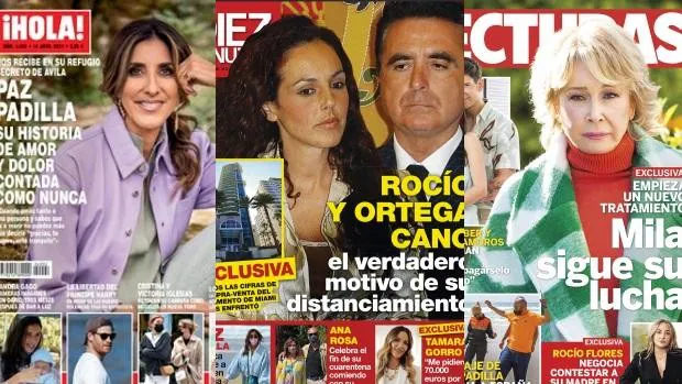 De la negociación de Rocío Flores para responder a su madre en TV al debut literario de Paz Padilla