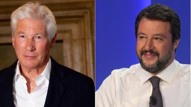 Richard Gere le planta cara a Matteo Salvini en los tribunales
