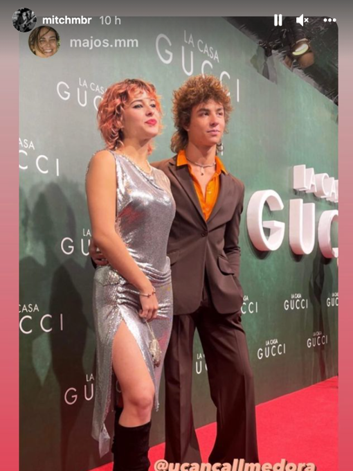 Anoche, Miki acompañó a su chica a la première de House of Gucci.