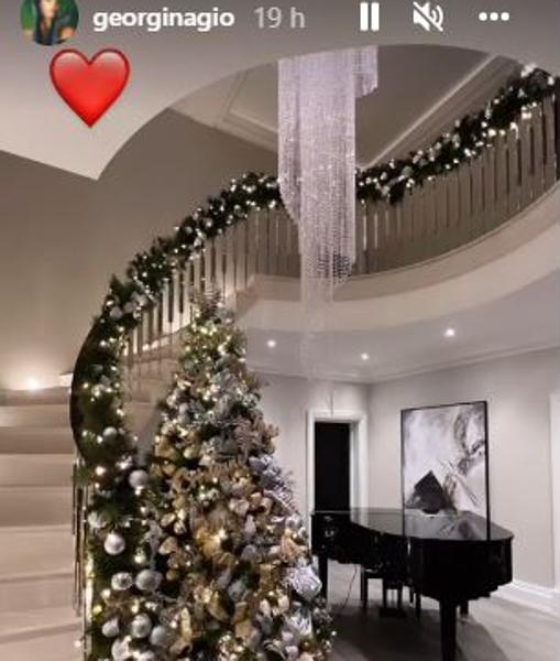 La espectacular decoración navideña en casa de Cristiano Ronaldo y Georgina Rodríguez