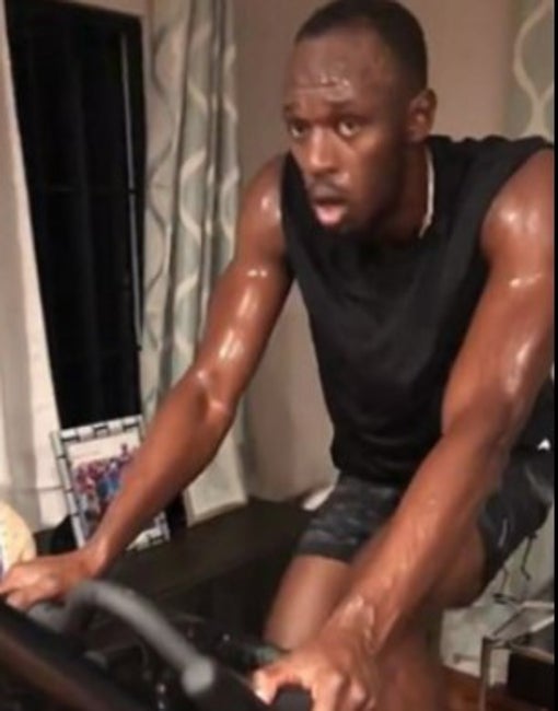 Si Usain Bolt suda así, imagina tú