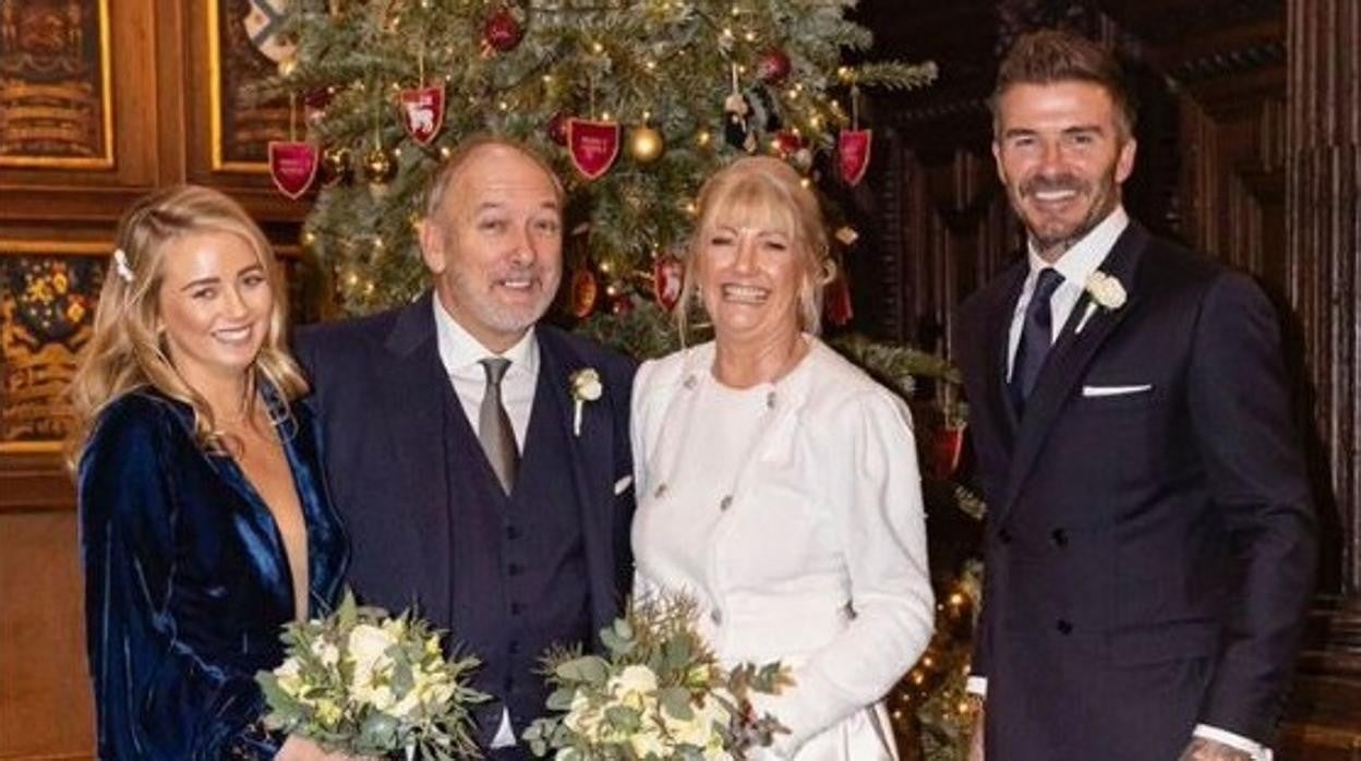 David Beckham hace de padrino en la boda de su padre con una multimillonaria