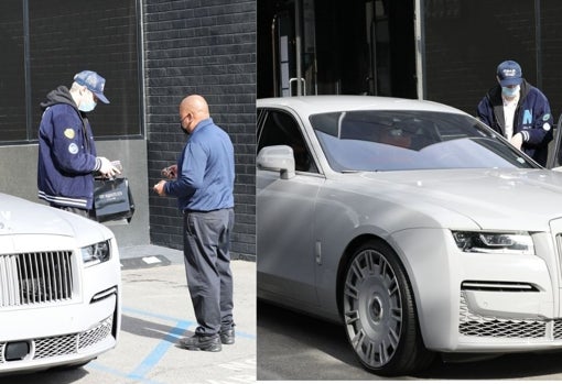 Pete recogiendo el coche