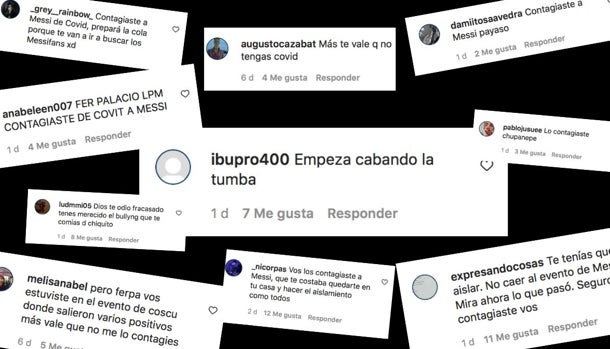 Recopilación de comentarios del post de Ferpa con Messi