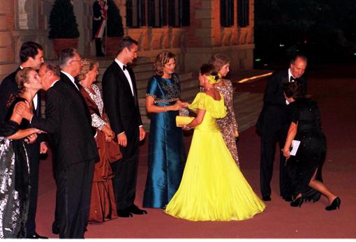 La Infanta Cristina e Iñaki Urdangarin, durante la cena que celebraron el día anterior a su enlace