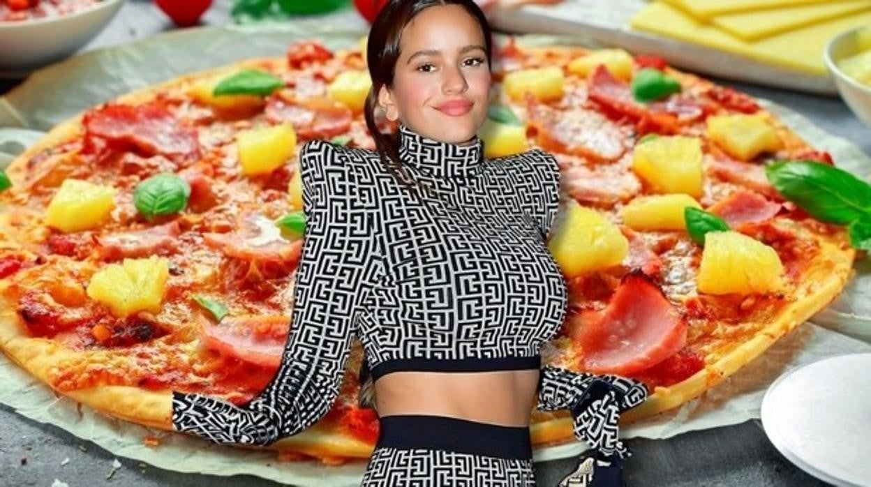 Rosalía, una pizza con piña y un accidente son los ingredientes de esta historia que se ha vuelto viral.