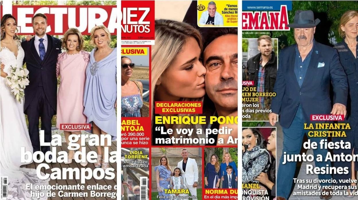 De la gran boda de las Campos a la petición de matrimonio de Enrique Ponce a Ana Soria