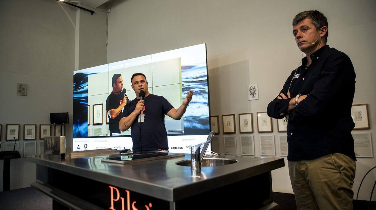 Ángel León y Juan Martín, en el Encuentro de los Mares 2021