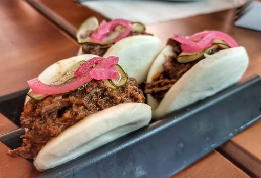 Pan bao con rabo de toro