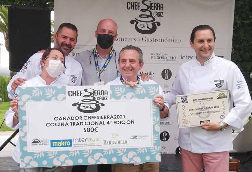 Paco, el día que ganó el concurso Chef Sierra de Cádiz